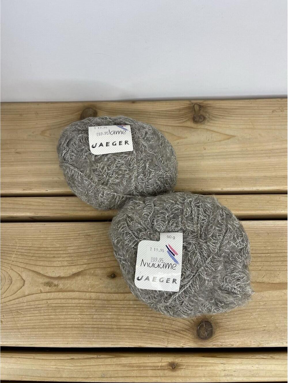 Jaeger “Madame” Kid Mohair Blend Yarn Lot – 2 Skeins Made in Italy